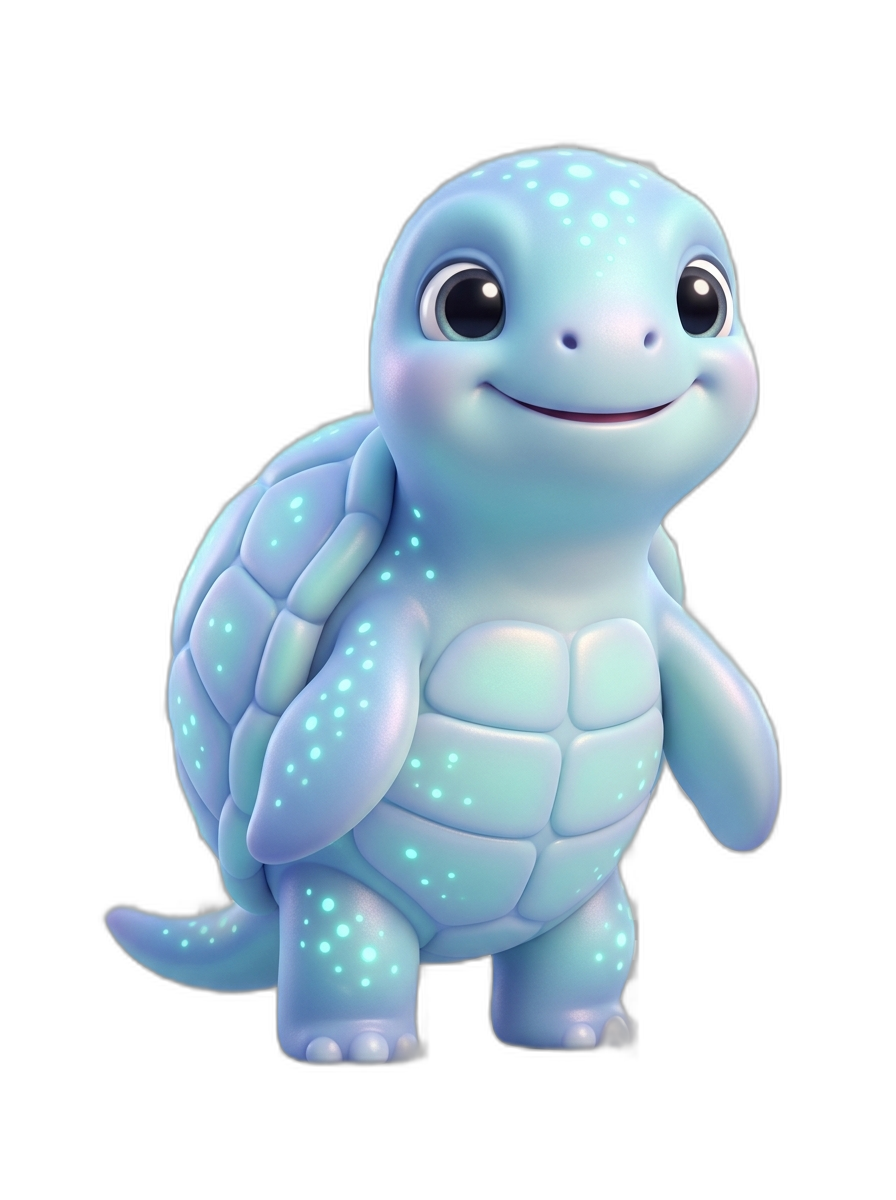 Ocean concept companion — sea creature in cool blues