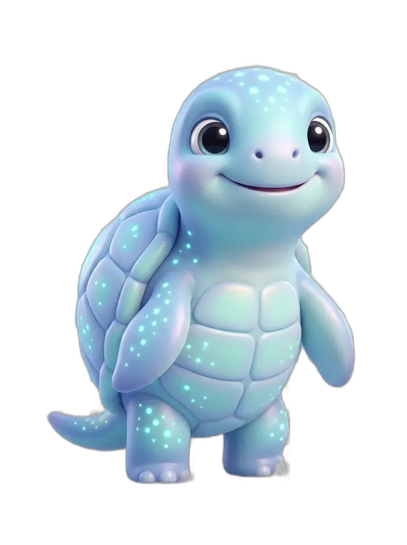 Ocean concept companion — sea creature in cool blues